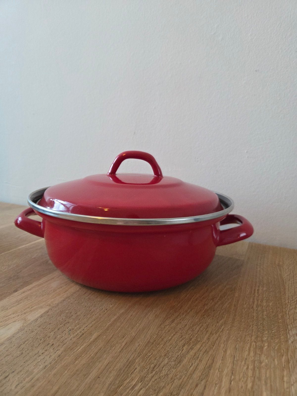 Rode pan met deksel - Gebruikt op gas, Ophalen, Gebruikt, Met deksel, Kookpan