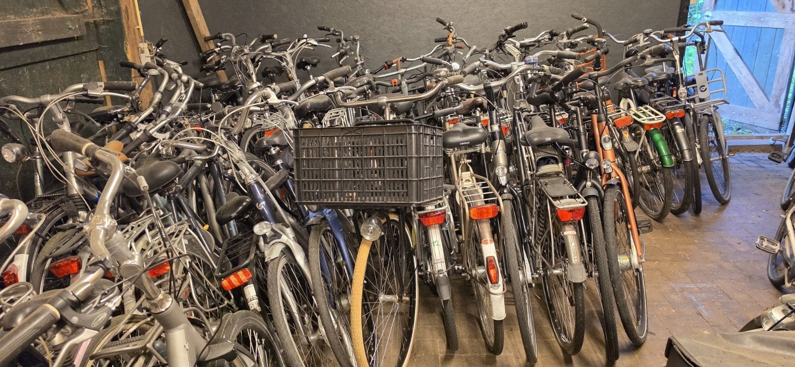 Partij 50 inruilfietsen stadfietsen dames/herenfietsen, Fietsen en Brommers, Fietsen | Dames | Damesfietsen, Ophalen, Gebruikt