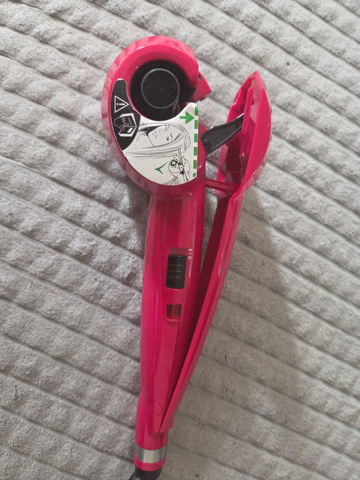 BaByliss automatische krultang roze - Zo goed als nieuw, Witgoed en Apparatuur, Ophalen of Verzenden, Zo goed als nieuw, Haarverzorging