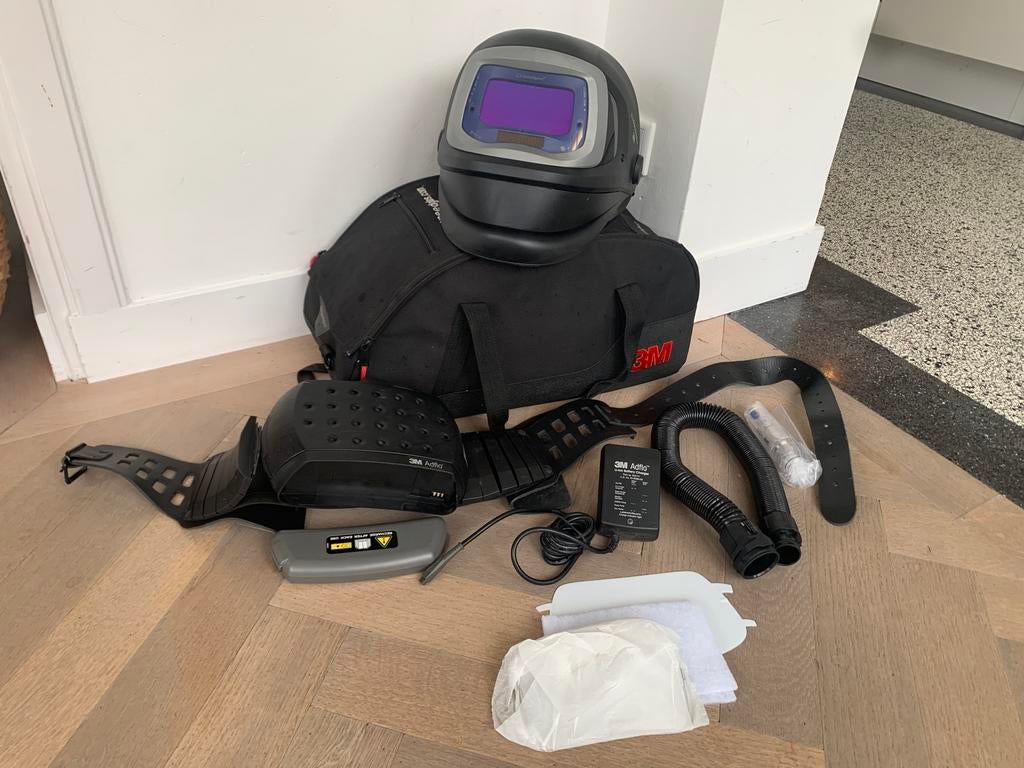 Speedglas lashelm 9100FX + Adflo versluchtunit, Ophalen of Verzenden, Zo goed als nieuw