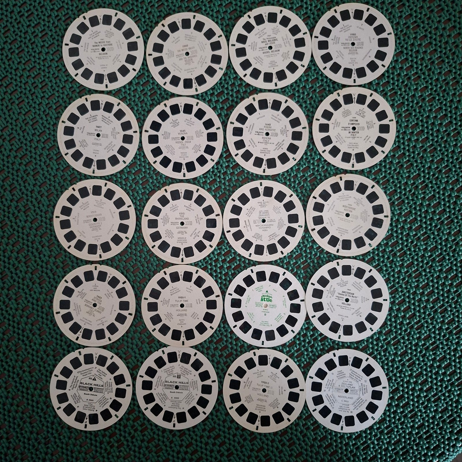 Vintage View-Master Schijven - Diverse Locaties, Ophalen of Verzenden, Gebruikt