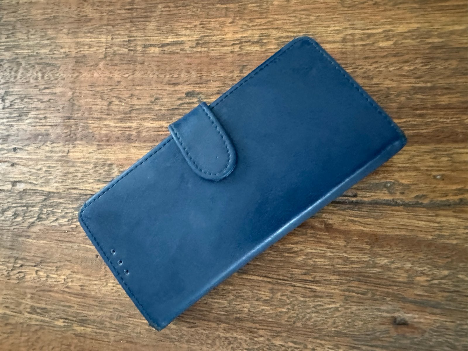 Donkerblauw leren iPhone 11 Pro Max hoesje, Ophalen, Gebruikt, Overige merken, Blauw