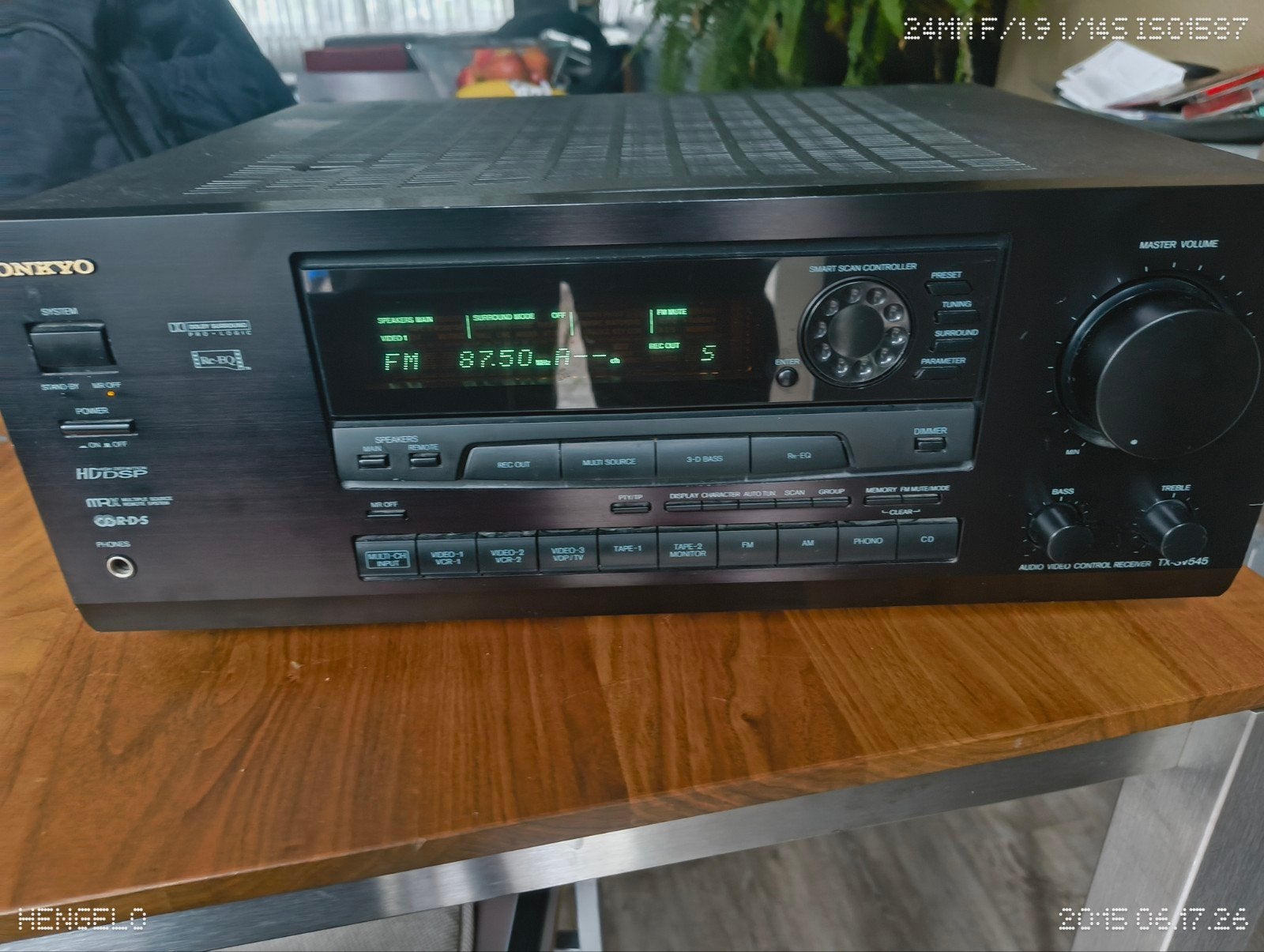Onkyo TX-SV545 Audio Video Control Receiver, Gebruikt, Ophalen of Verzenden, 60 tot 120 watt, Onkyo