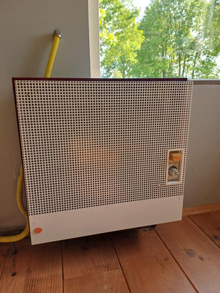 Dru gaskachel, Ophalen, Gas, Zo goed als nieuw, Hangend