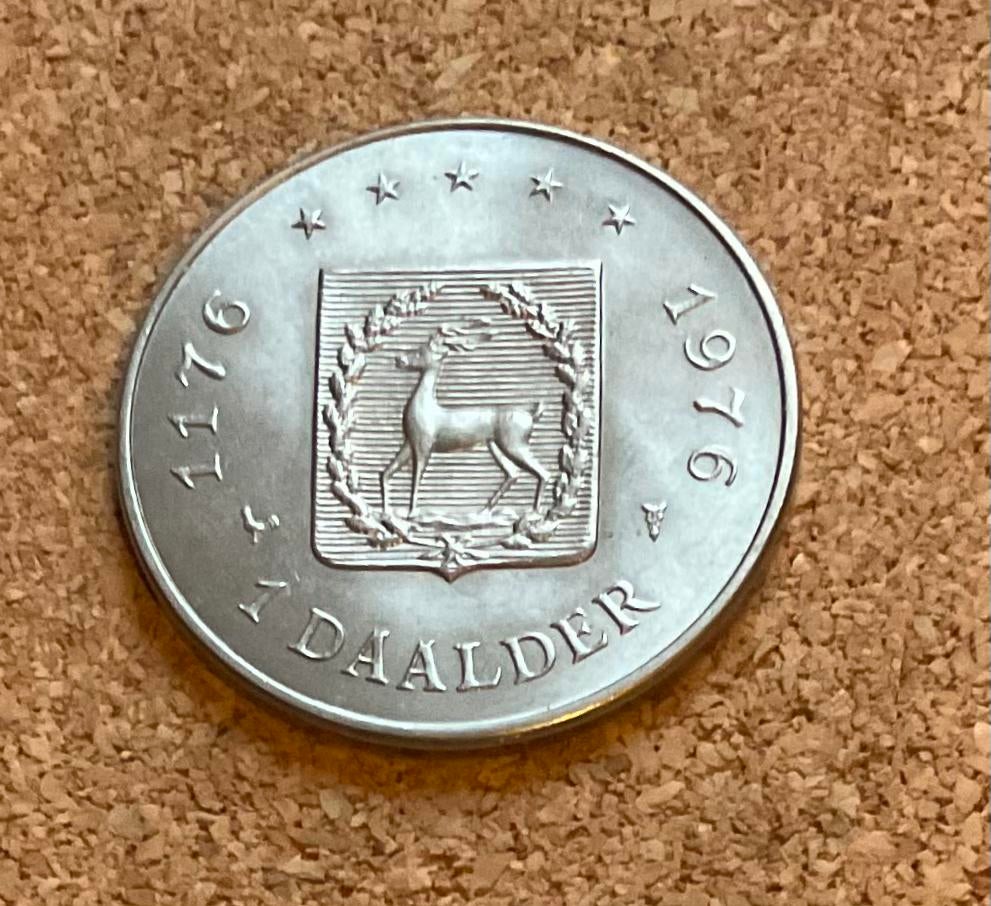 Penning - Nederland 1 daalder 1976 800 jaar stad Epe-Oene., Postzegels en Munten, Penningen en Medailles, Ophalen of Verzenden
