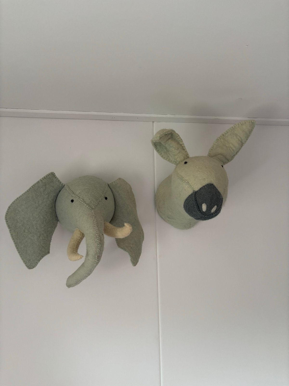 KidsDepot Olifantenkop en ezelskop Wanddecoratie, Ophalen, Gebruikt, Lamp