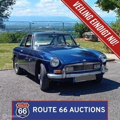 MG MGB GT | 1966 | Route 66 Auctions, Auto's, Overige carrosserieën, Zwart, Bedrijf, Handgeschakeld