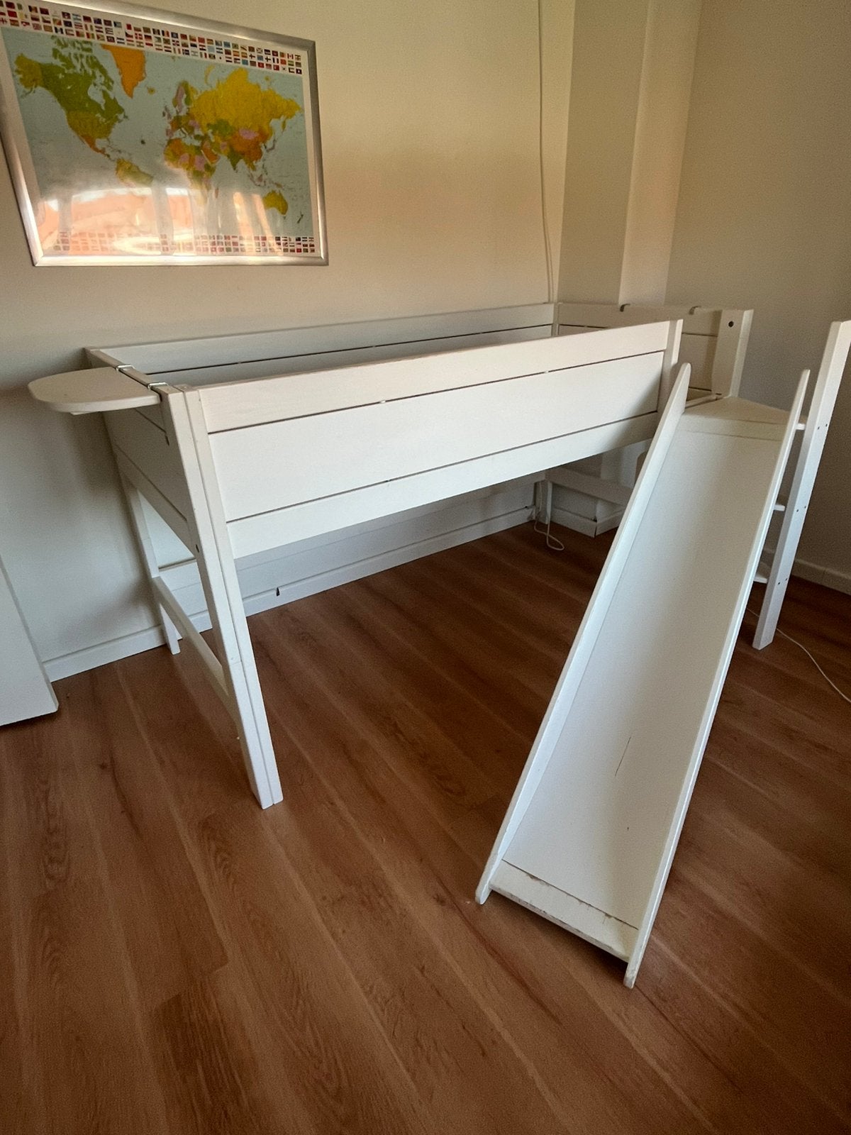 Lifetime Kidsroom halfhoogslaper met glijbaan en trap – wit, Kinderen en Baby's, Kinderkamer | Stapelbedden en Hoogslapers, Ophalen