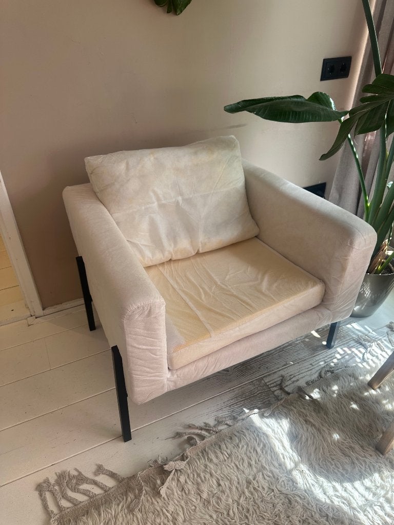 Gratis IKEA Koarp fauteuil zonder hoes leunstoel, Ophalen, Gebruikt, 75 tot 100 cm, Minder dan 50 cm