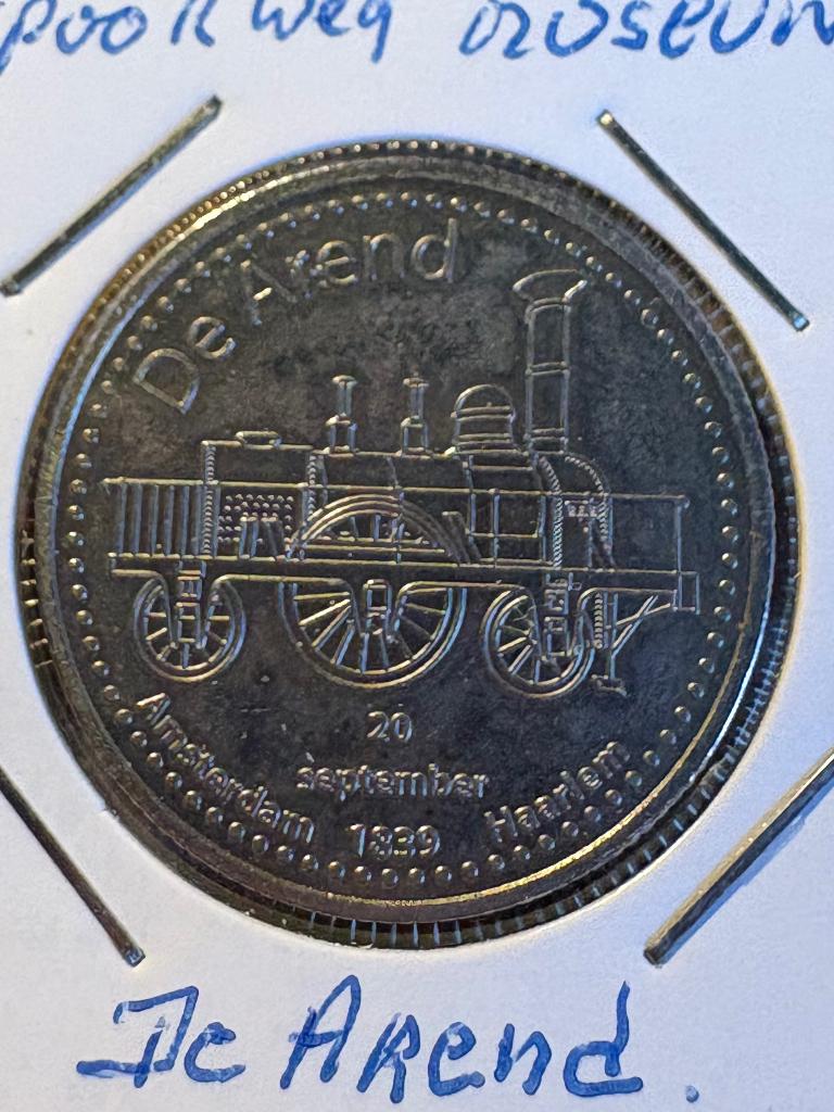 Munt Trein de Arend, Ophalen of Verzenden, Overige materialen, Nederland