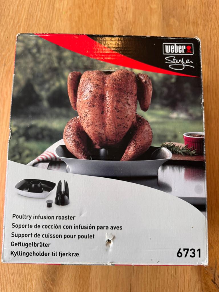 Weber Style Gevogelte Infusie Braadpan - Nieuw in Doos, Ophalen of Verzenden, Nieuw