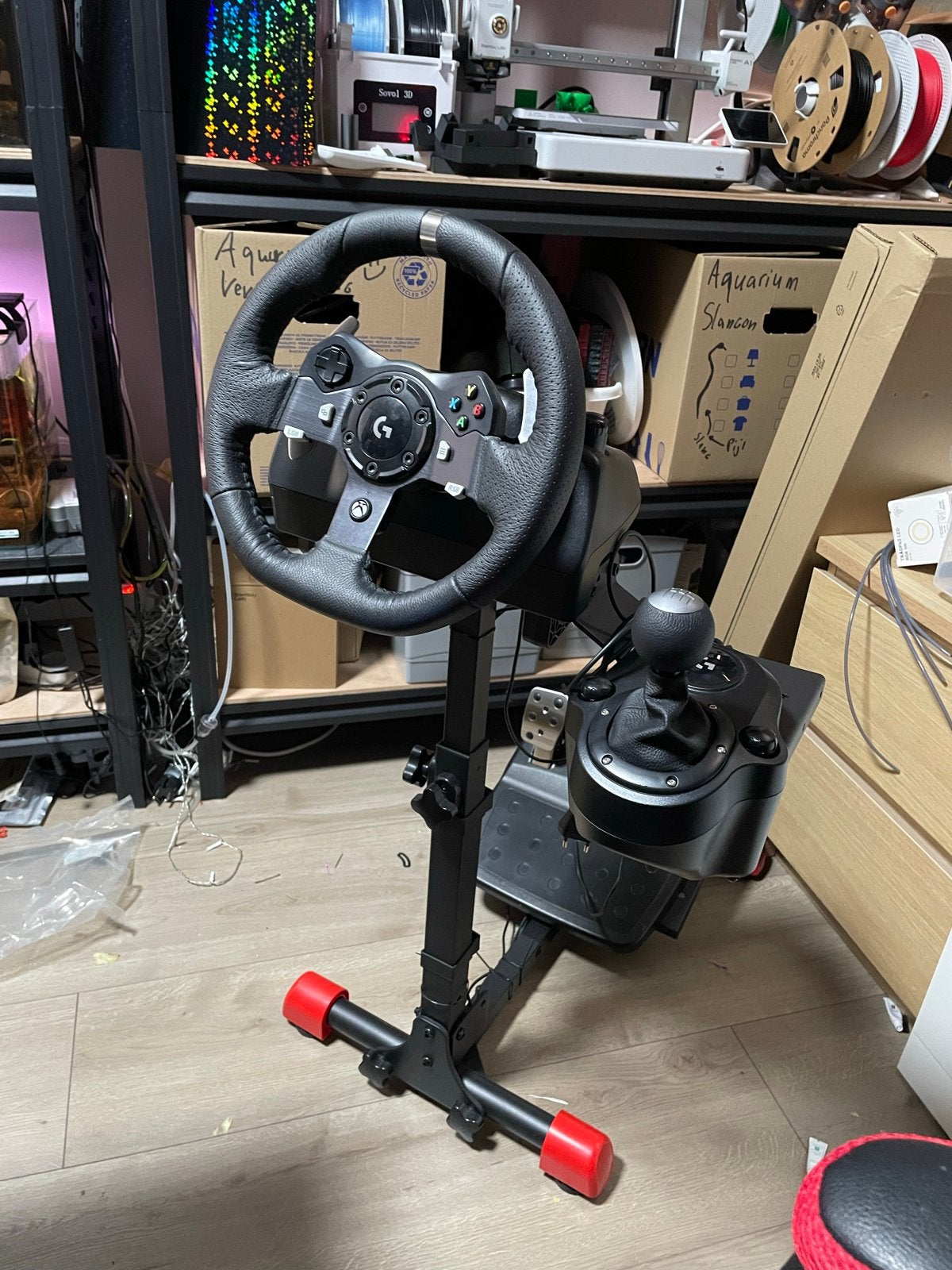 Logitech G920 Driving Force Racing Wheel + Shifter + Stand, Ophalen, Overige merken, Zo goed als nieuw