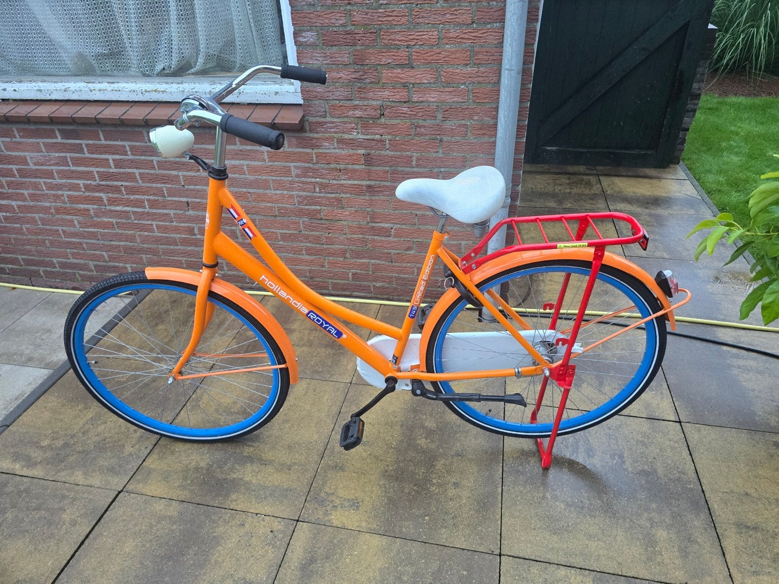 Hollandia Royal omafiets- Oranje, Terugtraprem, Gebruikt, Minder dan 47 cm, Ophalen