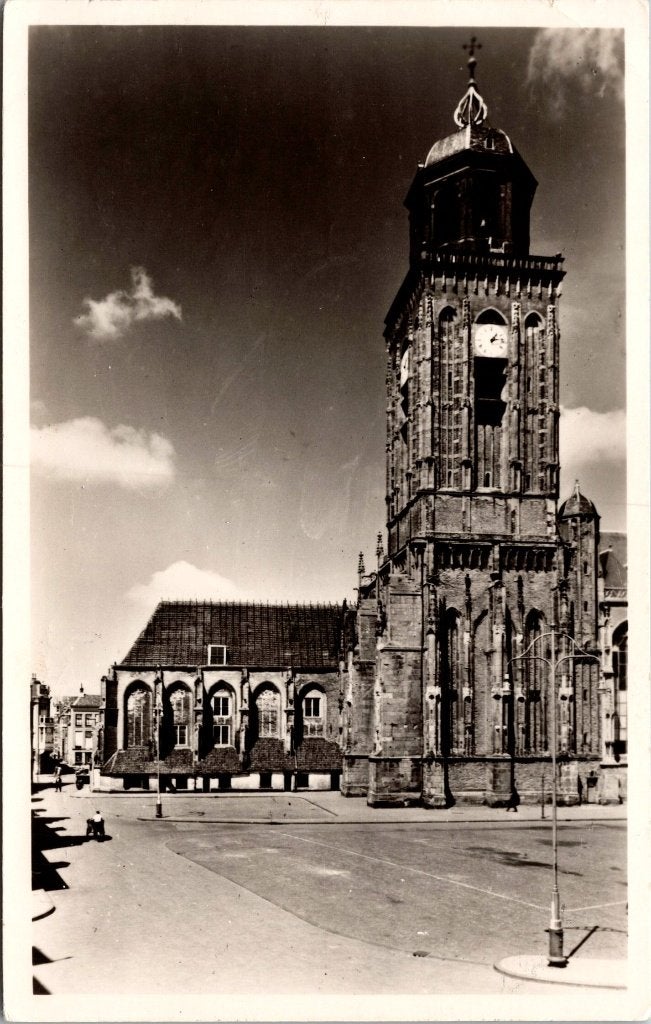 Deventer - 10 ansichtkaarten De Grote Kerk Lebuinuskerk, Verzenden, 1940 tot 1960, Gelopen, Overijssel