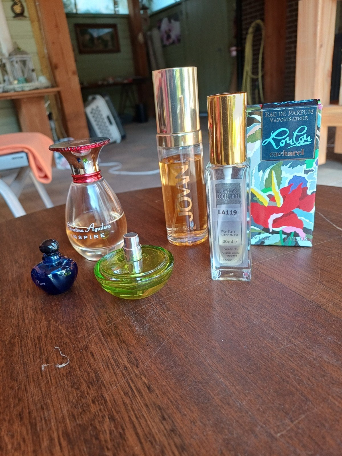 Diverse parfum flesjes, Ophalen of Verzenden, Gebruikt, Parfumfles