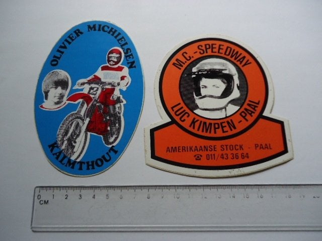 sticker oud Motorclub MC Spedway belgie luc kimpen michielse, Verzenden, Zo goed als nieuw, Bedrijf of Vereniging