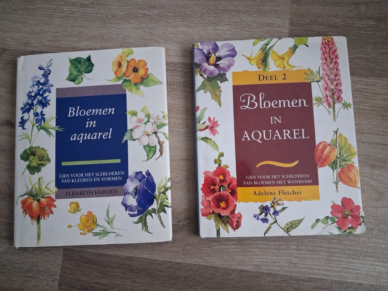 Bloemen in aquarel - Deel 1 en 2, Ophalen of Verzenden, Zo goed als nieuw