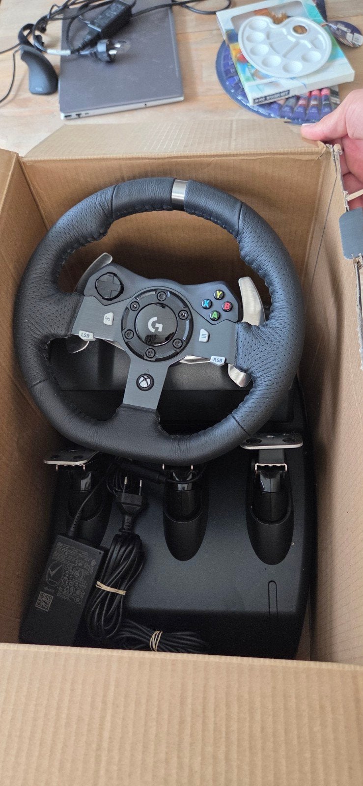 Logitech G920 Driving Force racestuur voor Xbox en PC, Ophalen, Racestuur, Xbox, Force feedback