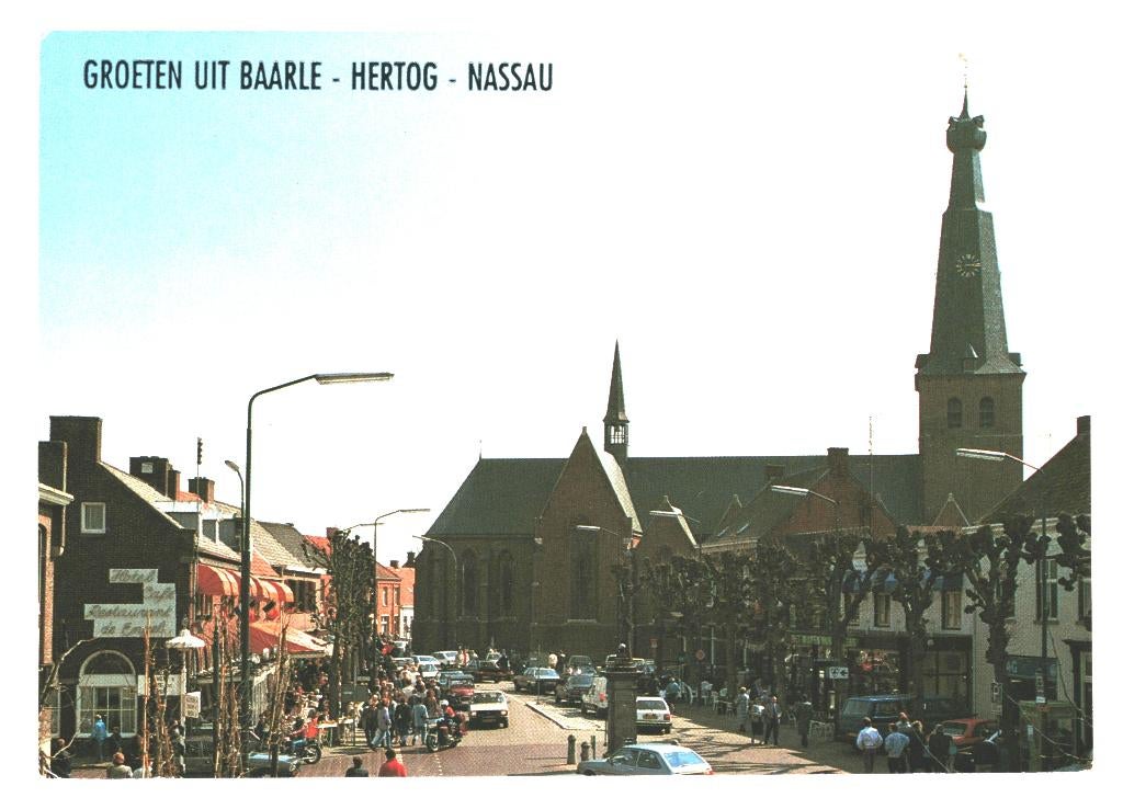 40224 Baarle Nassau Hertog 80+ N Br Gelopen met postzegel