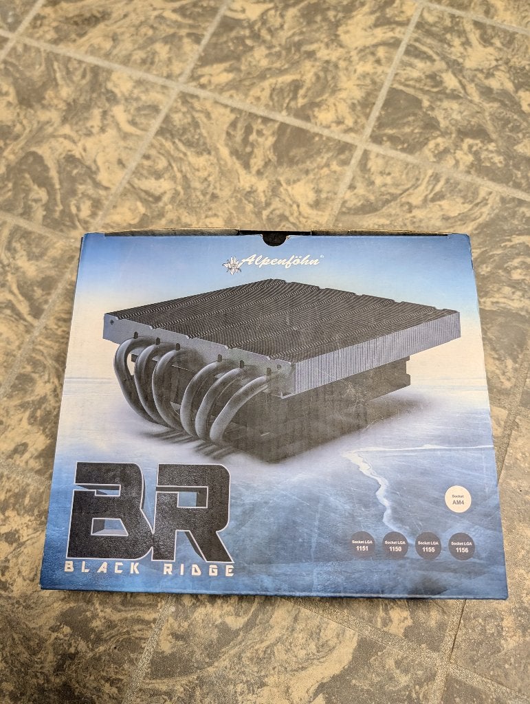 Alpenföhn Black Ridge CPU-koeler AM4, Ophalen of Verzenden, Zo goed als nieuw, Luchtkoeling