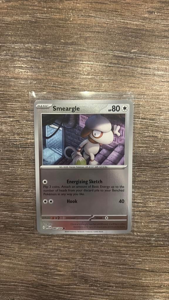 PFL Smeargle 080/094 Reverse holo, Ophalen of Verzenden, Zo goed als nieuw
