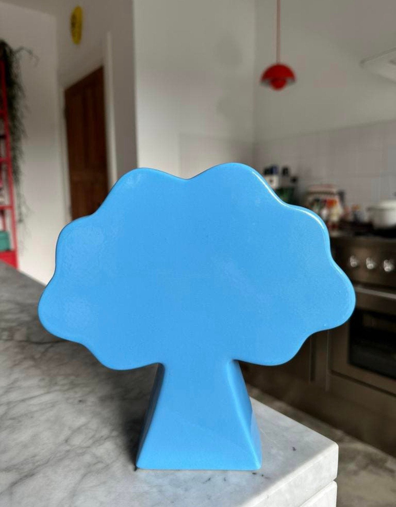 Vaas Rice Keramiek Blauw Boom, Blauw, Ophalen of Verzenden, Zo goed als nieuw, X