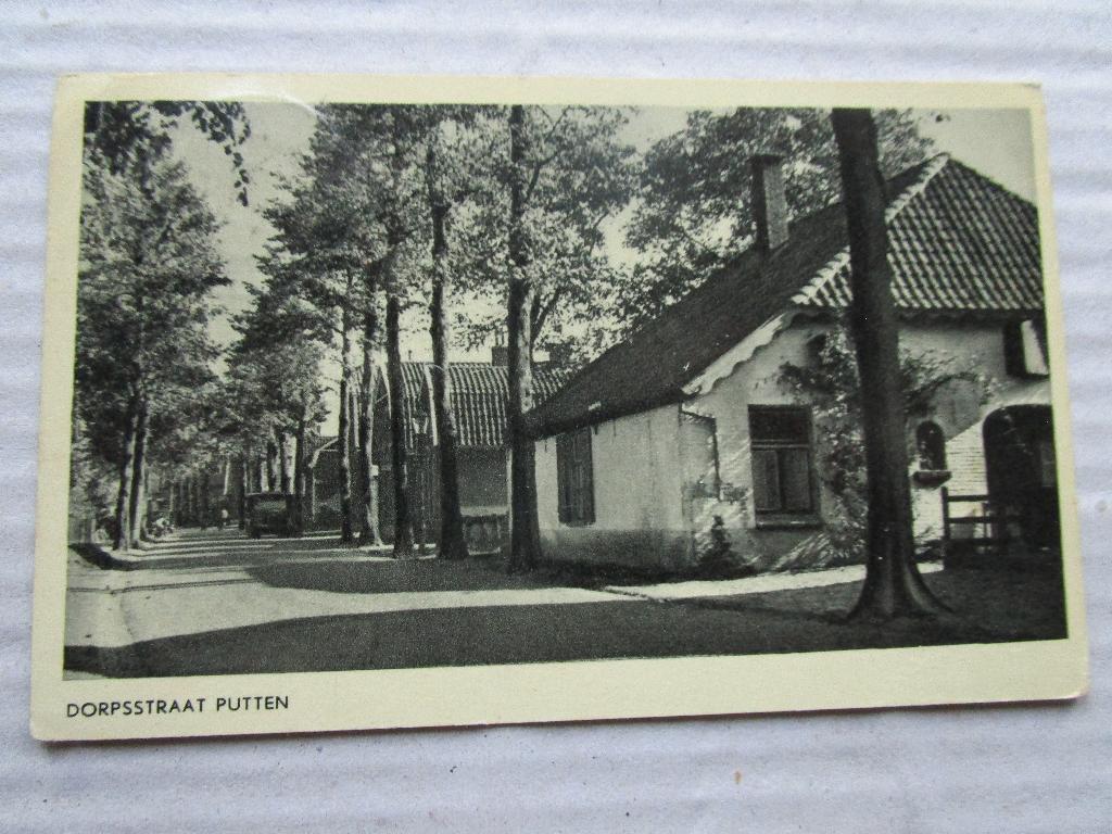 Ansichtkaart Putten - Dorpsstraat uitgave W.H 1955, Verzenden, 1940 tot 1960, Gelopen, Gelderland