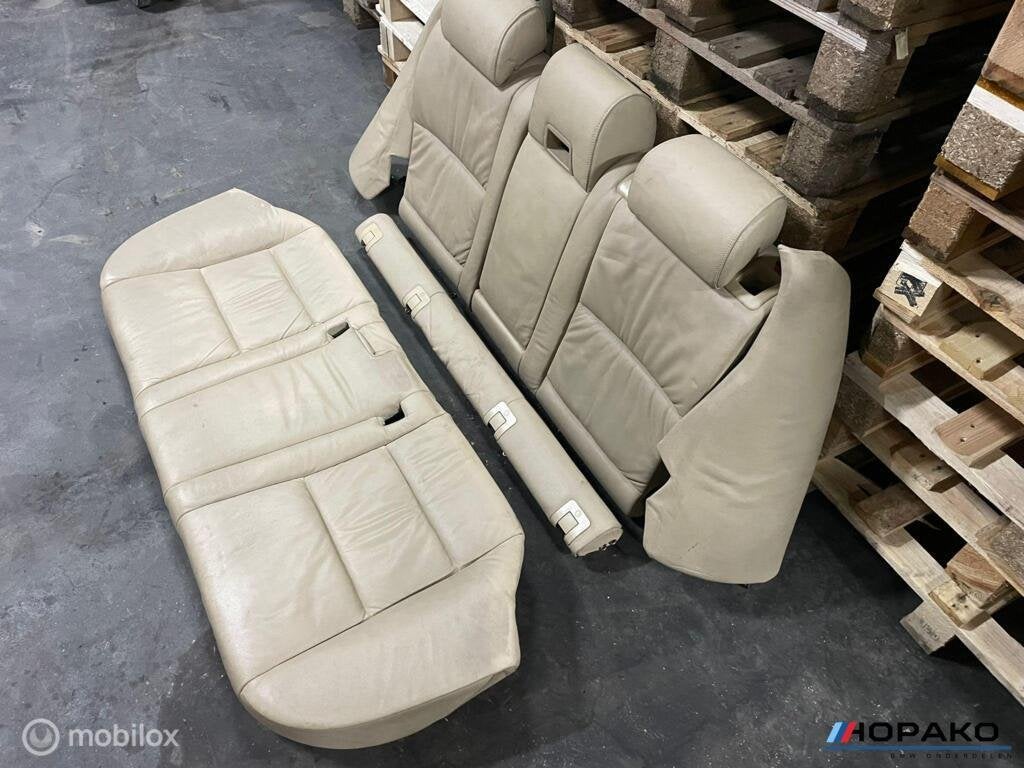 Achterbank BMW 5 serie E61 | beige leder, Auto-onderdelen, Interieur en Bekleding, Gebruikt, Einsteinlaan 5 rijswijk, Bmw, Ophalen of Verzenden