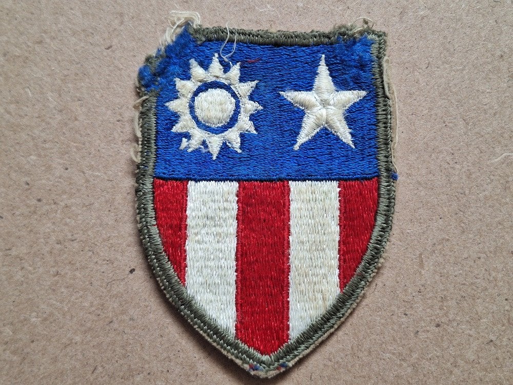 WWII US China Burma India theater patch, Verzenden, Amerika, Embleem of Badge