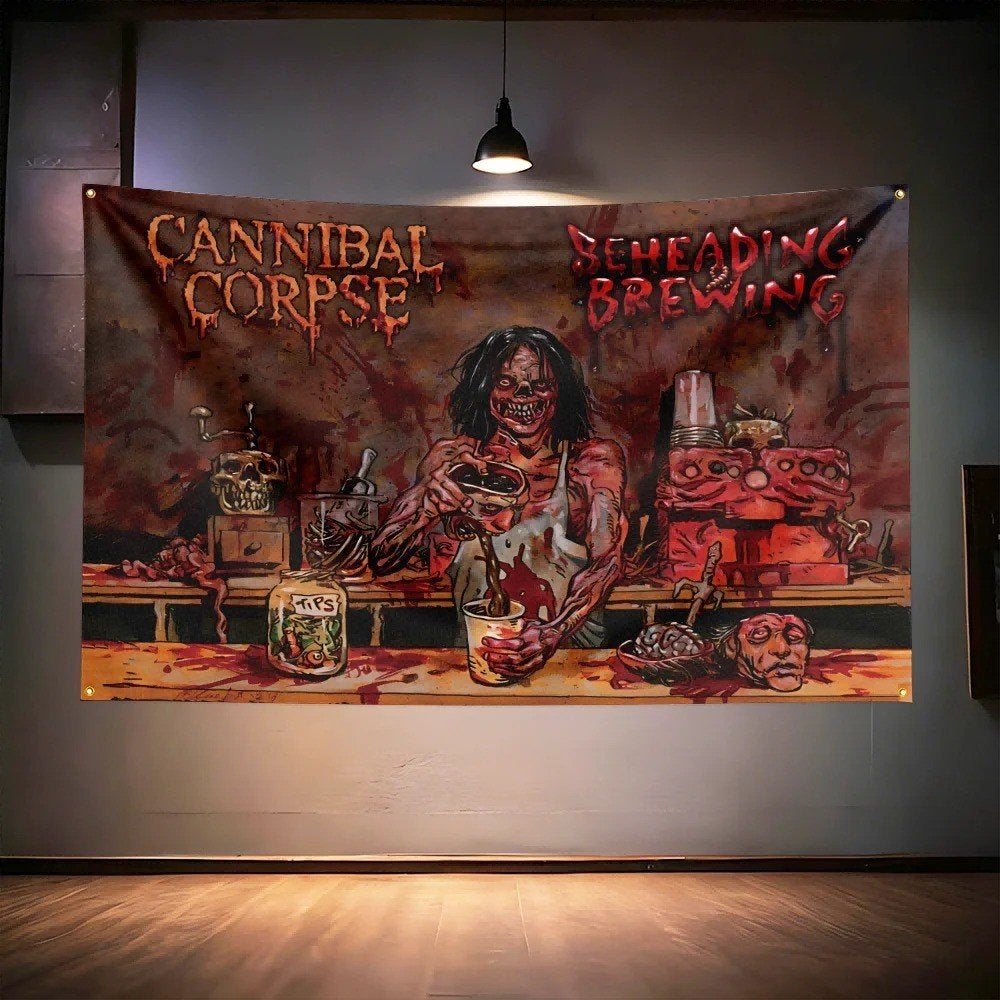 Grote vlaggen Cannibal Corpse (150x90cm), Ophalen of Verzenden, Nieuw