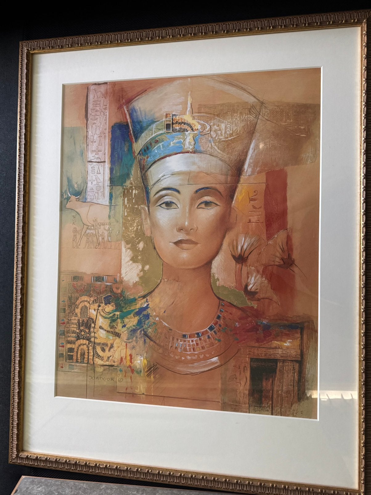 Egyptische posters van joadoor ingelijst, Ophalen