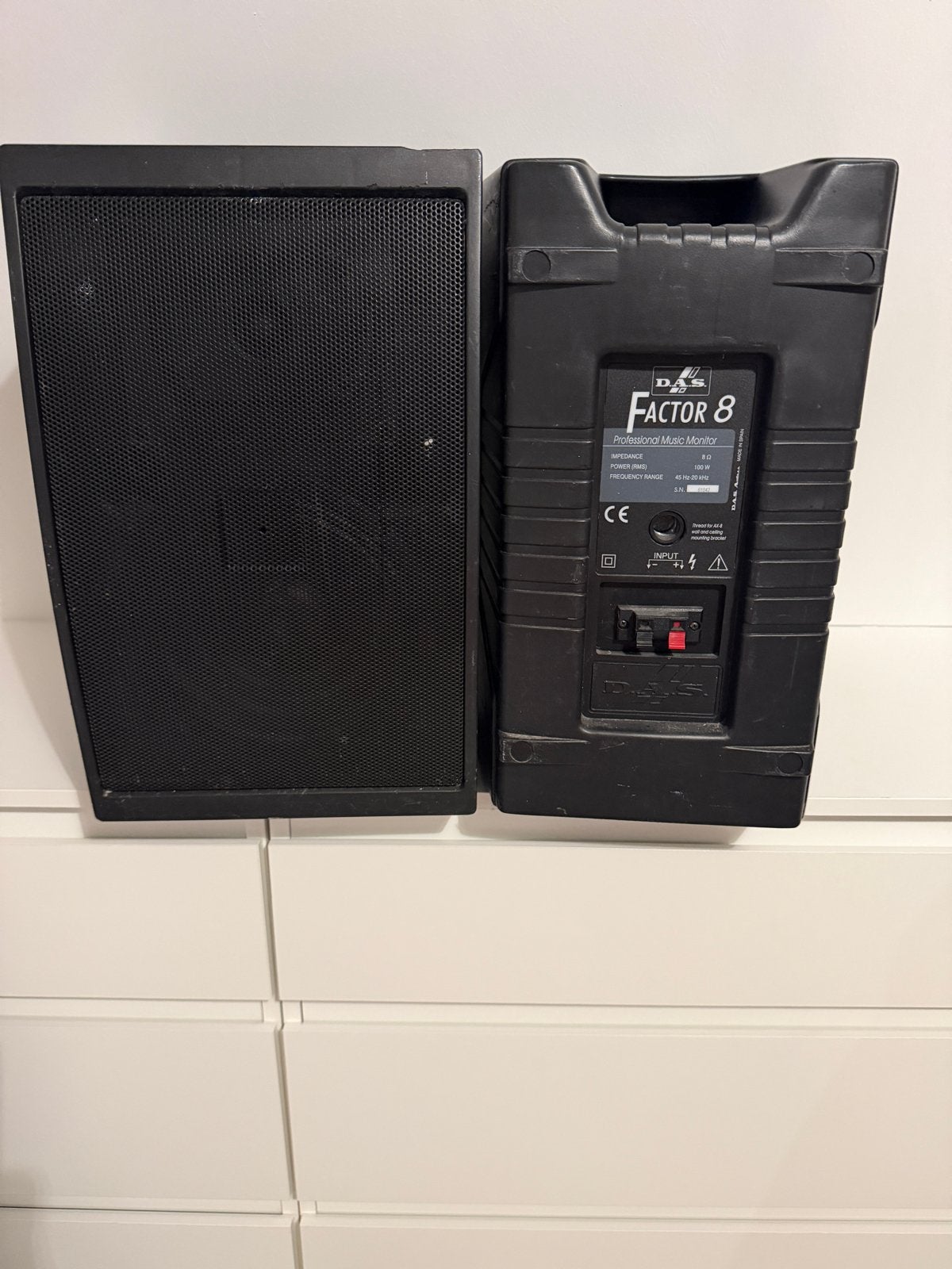 D.A.S. Factor 8 Professionele Muziek Monitor Speaker, Audio, Tv en Foto, Luidsprekers, Studiomonitor, Gebruikt, 120 tot 150 watt