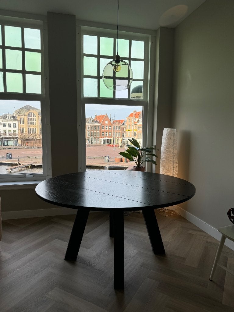 Woood Rhonda eettafel Ø150 cm, Ophalen, Gebruikt, 150 tot 200 cm, Rond