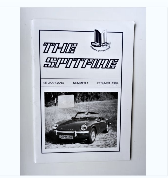 triumph spitfireclubblad nr.1*1989*-TSC, Ophalen of Verzenden, Zo goed als nieuw, Overige merken, TSC