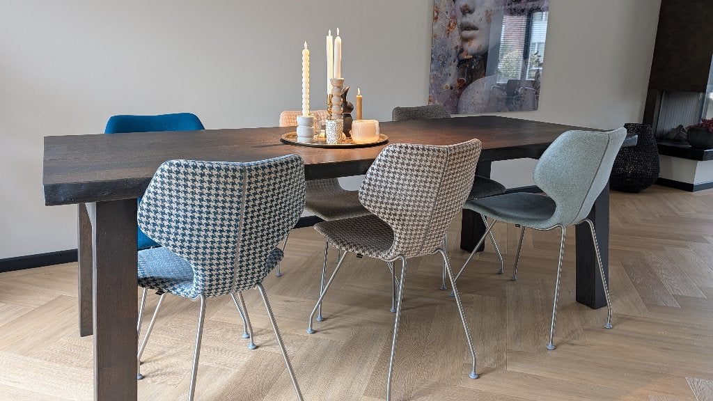 Design on Stock Cavalletta eetkamerstoelen – set van 6, Huis en Inrichting, Stoelen, Zo goed als nieuw, Vijf, Zes of meer stoelen