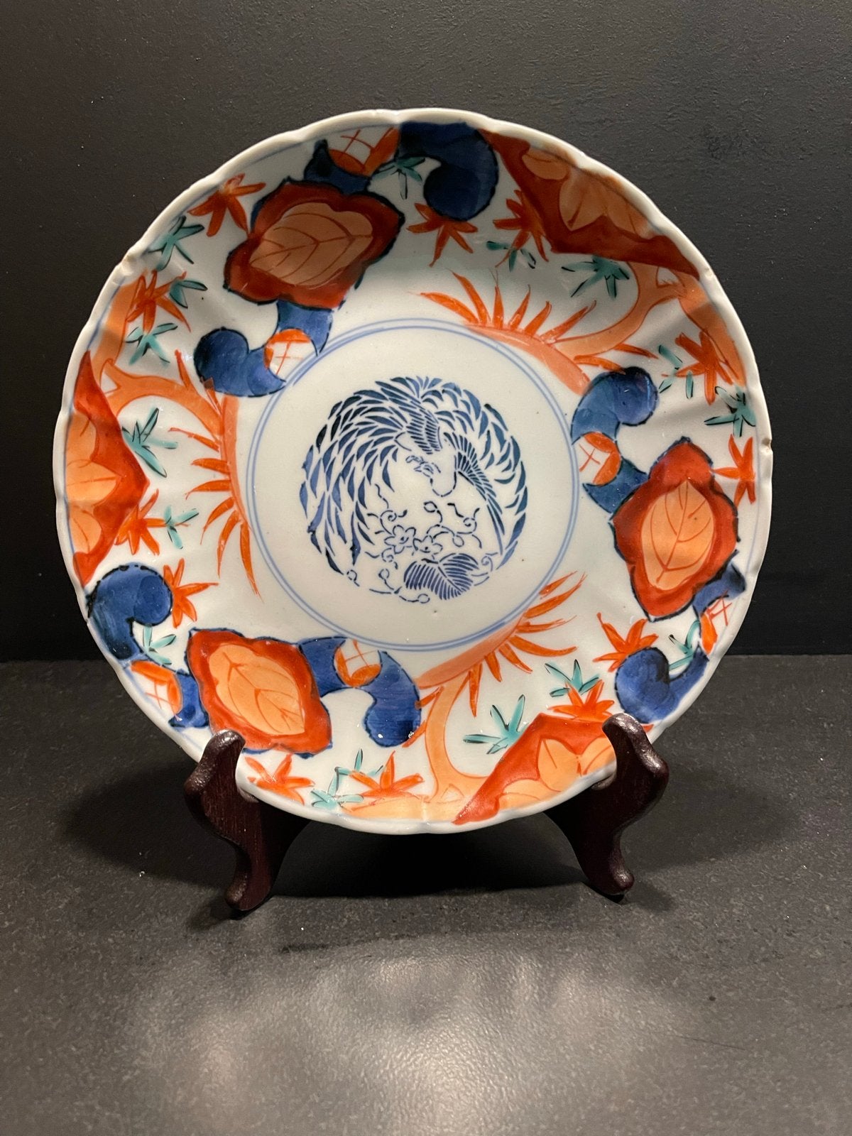 Antiek Japans Imari Porseleinen Bord, Ophalen of Verzenden