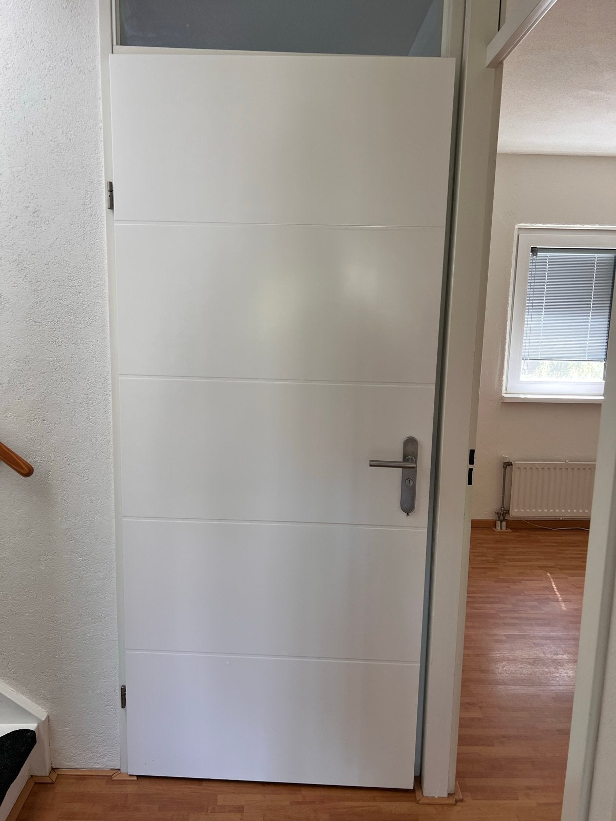 4x witte moderne opdek binnendeur links en rechts, Ophalen, 80 tot 100 cm, Binnendeur, Zo goed als nieuw