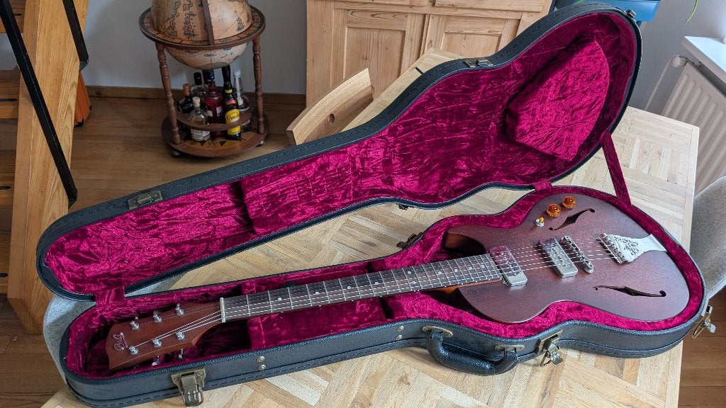 B&G Step Sister gitaar Crossroads - Mahogany P90 Open Pores, Ophalen, Zo goed als nieuw, Semi-solid body, Overige merken