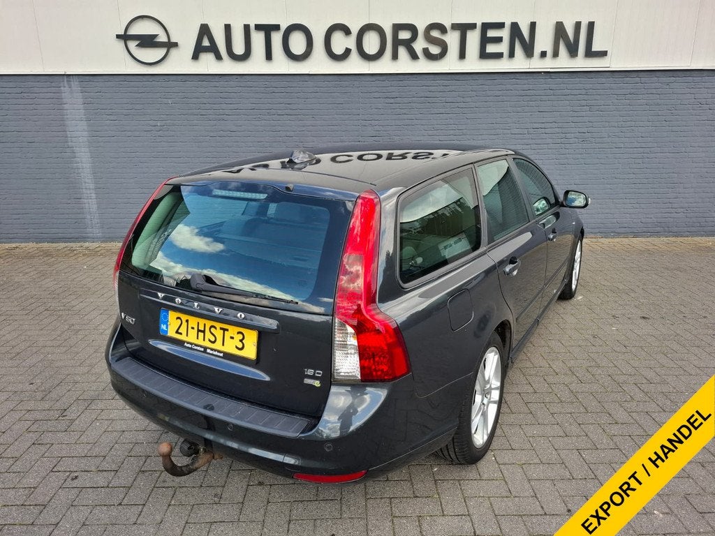 Volvo V50 1.6D Edition II Leder Trekhaak Navi Ecc Cruise Con, Voorwielaandrijving, Zwart, 4 cilinders, 140 €/maand