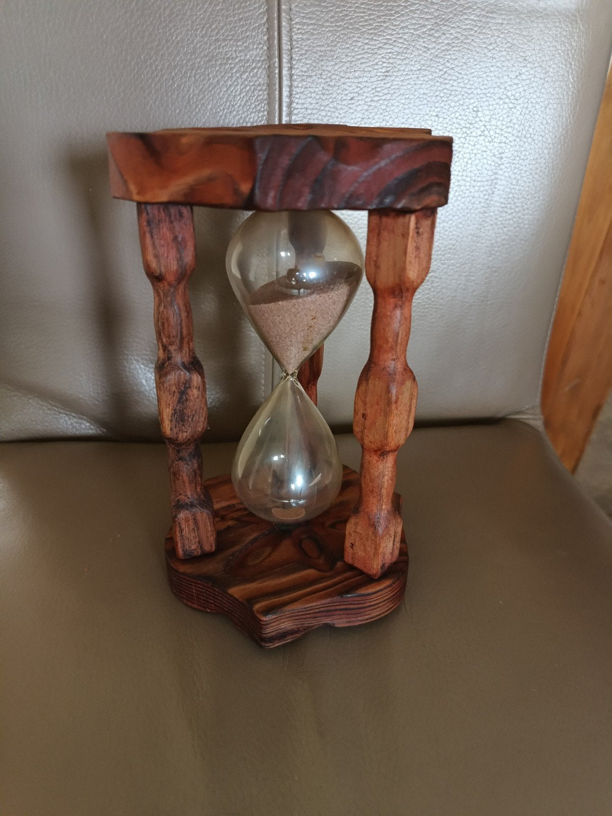 Decoratieve zandloper met houten frame, Ophalen of Verzenden
