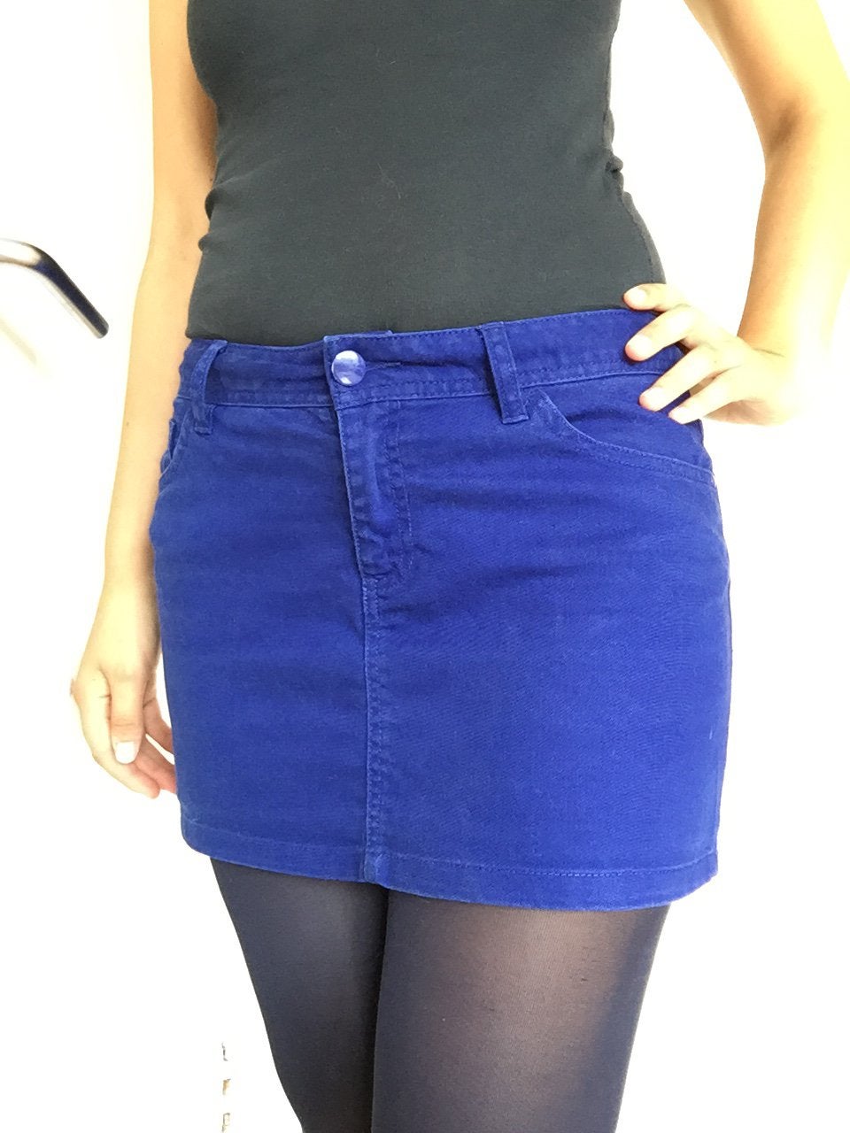 ZGAN Kobaltblauw spijkerokje maat 38/M, Maat 38/40 (M), Blauw, Ophalen of Verzenden, Zo goed als nieuw