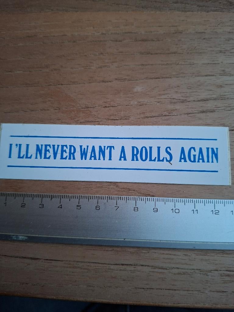 Sticker Rolls Royce, Ophalen of Verzenden, Zo goed als nieuw