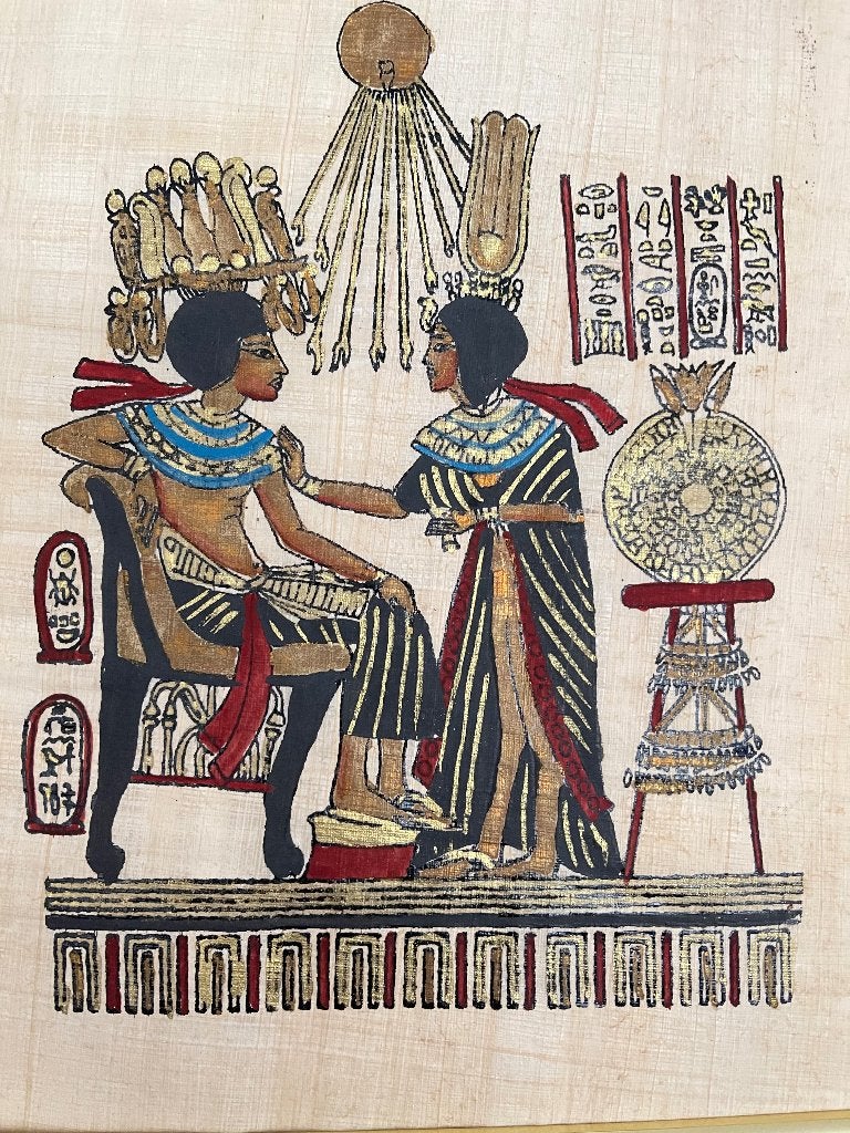 Egyptische afbeelding, Antiek en Kunst, Kunst | Schilderijen | Klassiek, Ophalen of Verzenden
