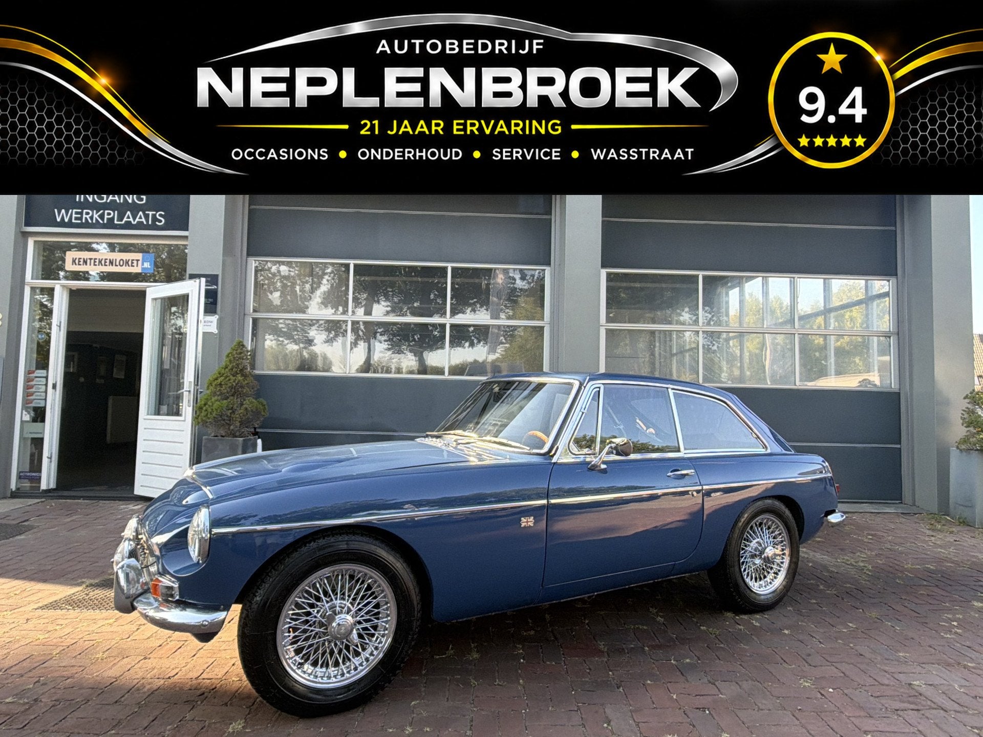 MG C-GT uit 1969 Uniek exemplaar moet gezien worden, Auto's, Lederen bekleding, Dealer onderhouden, Zwart, 150 pk