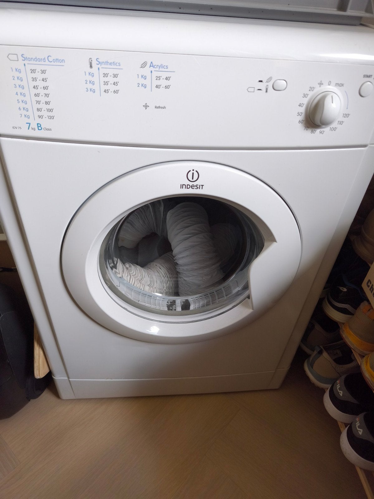 Indesit droger 8kg - Goed werkend, Witgoed en Apparatuur, Gebruikt, Luchtafvoer, 8 tot 10 kg, Ophalen of Verzenden