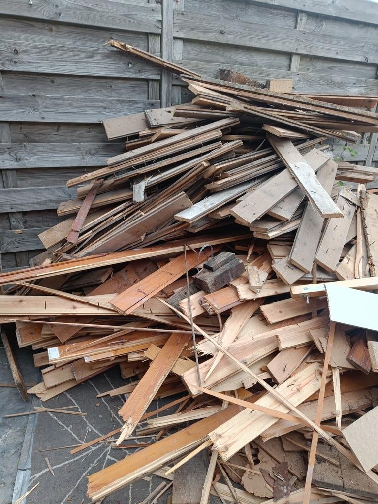 Gratis haardhout/kachelhout - onbehandeld droog hout, Doe-het-zelf en Verbouw, Hout en Planken, Ophalen, Gebruikt, Plank, Minder dan 200 cm