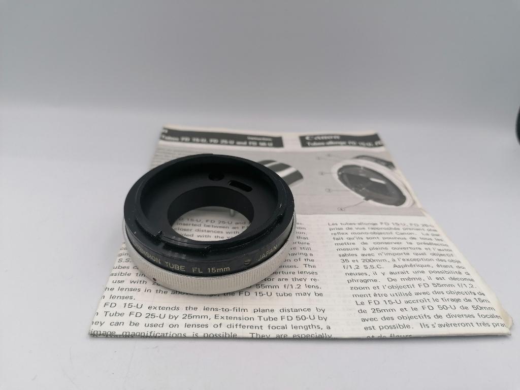 Original canon extension tube 15mm Canon FL Mount, Ophalen of Verzenden, Toebehoren