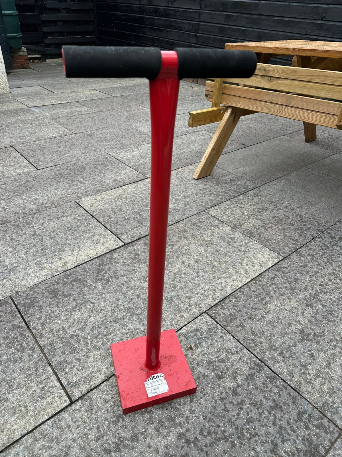 Wiltec Grondstamper 11,5 kg — 20x20 cm, Ophalen, Gebruikt