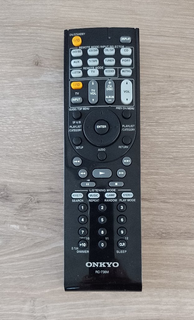 Onkyo rc-736m afstandsbediening origineel rc 736m, Ophalen of Verzenden, Gebruikt, Origineel, Receiver of Versterker