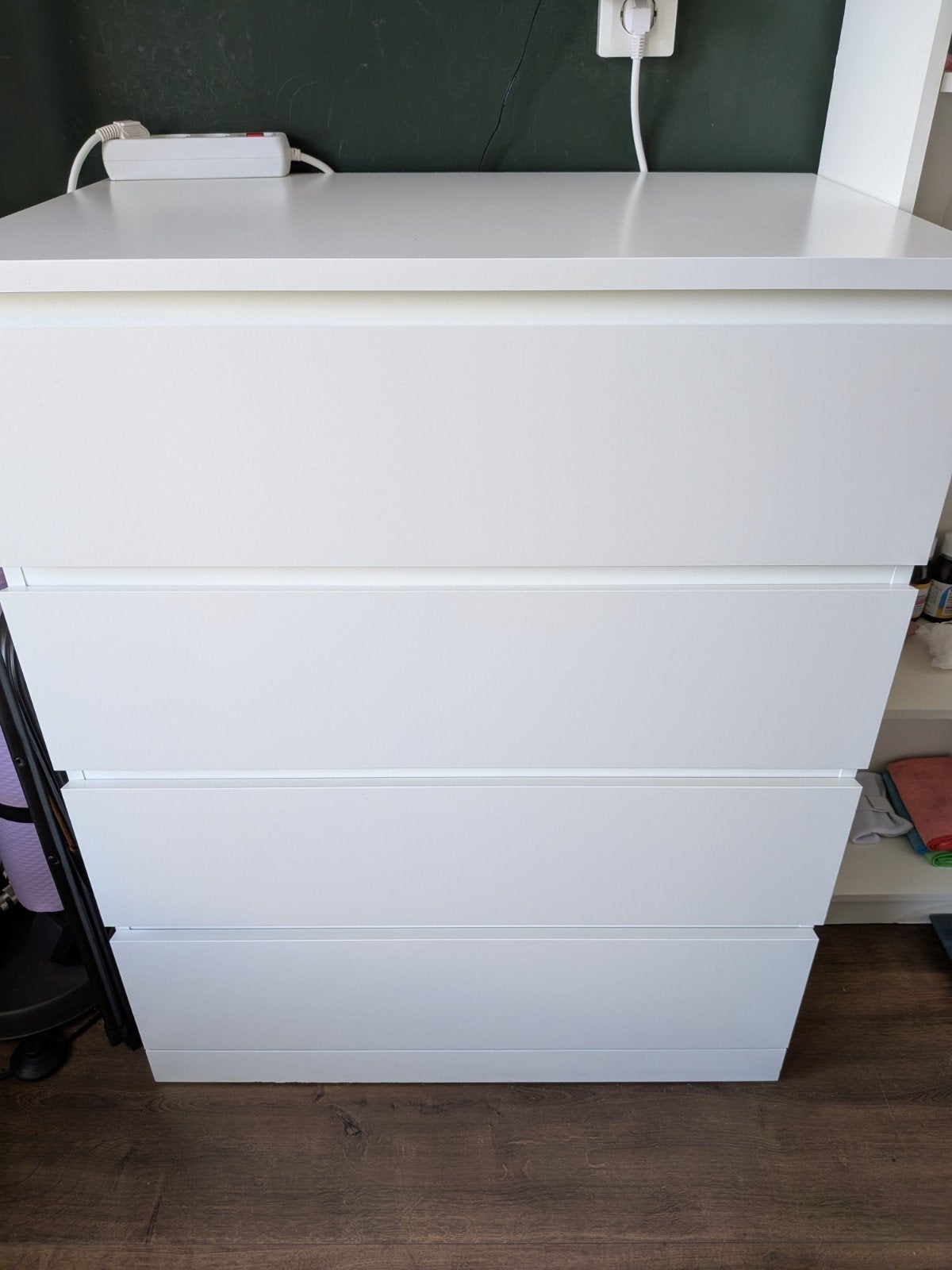 IKEA MALM ladekast wit - 4 lades, Ophalen, Gebruikt, 100 tot 150 cm, 50 tot 100 cm